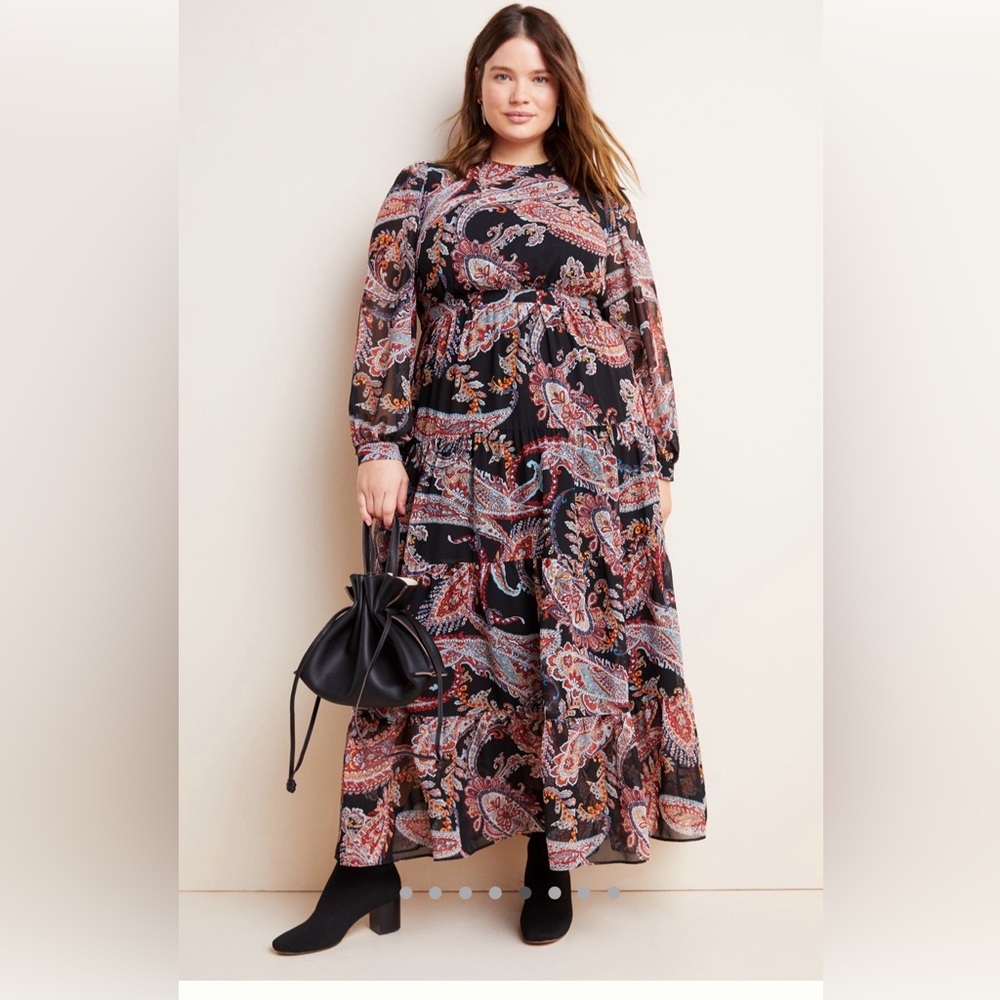 Anthropologie Paisley Maxi Dress